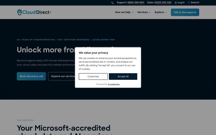 Screenshot di clouddirect.net