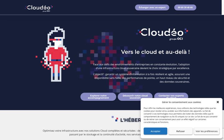 Screenshot of cloudeo.fr