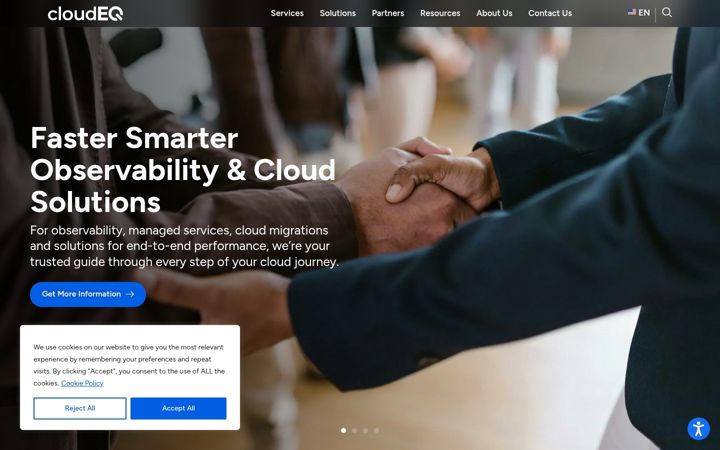 Screenshot of cloudeq.com