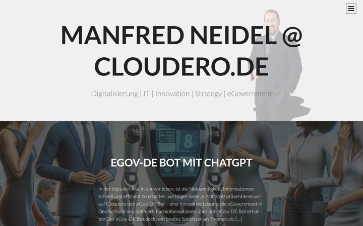 Screenshot of cloudero.de