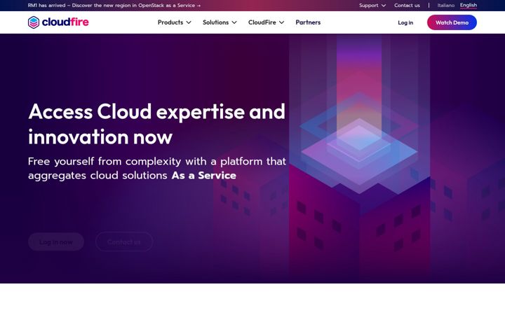 Screenshot of cloudfire.it