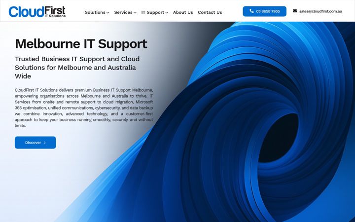 Captura de ecrã de cloudfirst.com.au