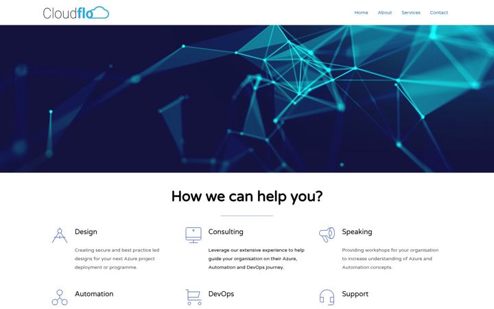 Zrzut ekranu cloudflo.uk