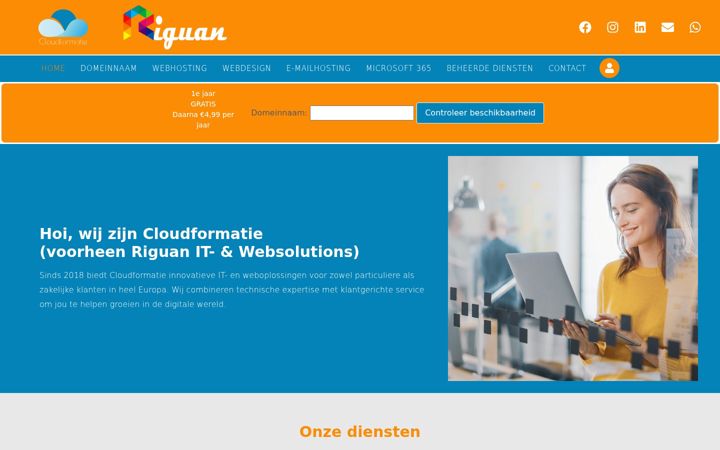 Screenshot of cloudformatie.com