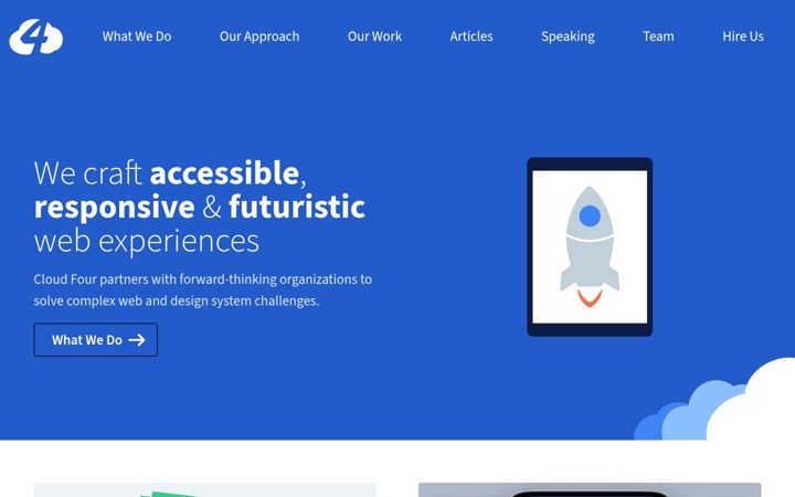 Screenshot of cloudfour.com