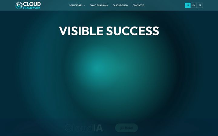 Snímek obrazovky cloudframework.io