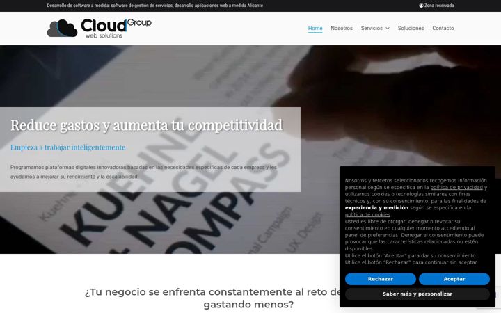 Captura de pantalla de cloudgroup.es