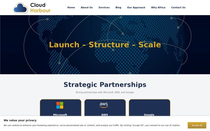 Screenshot of cloudharbour.africa