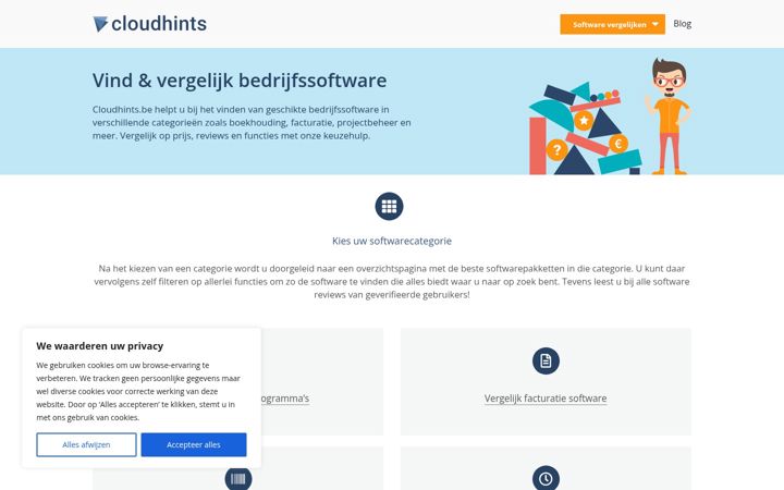 Screenshot of cloudhints.be