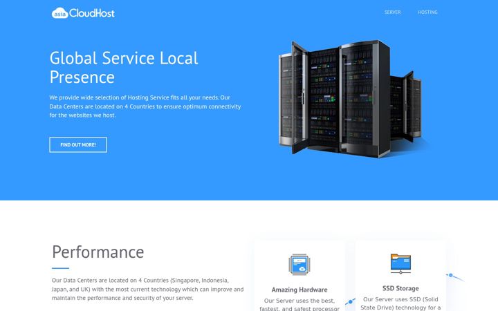 Screenshot of cloudhost.asia