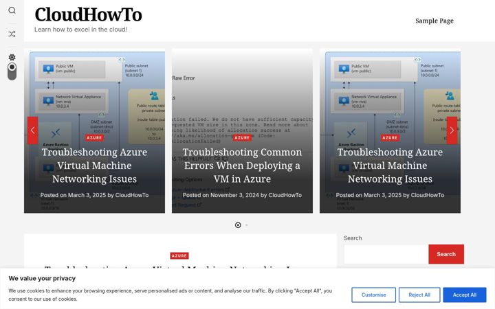Screenshot of cloudhowto.com