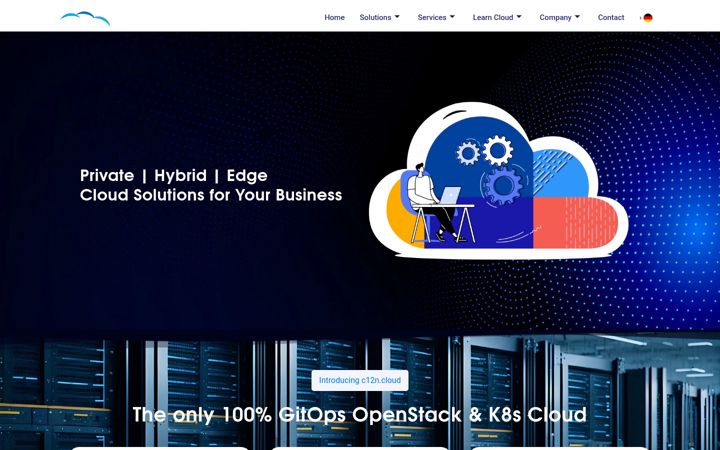 Snímek obrazovky cloudification.io