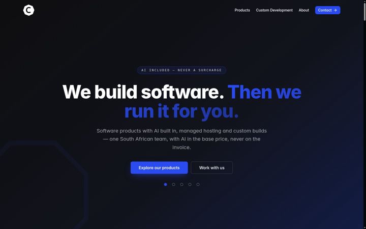 Екранна снимка на cloudinc.co.za