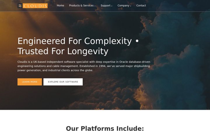 Screenshot of cloudis.com