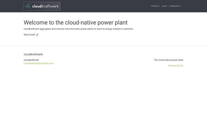 Screenshot of cloudkraftwerk.com