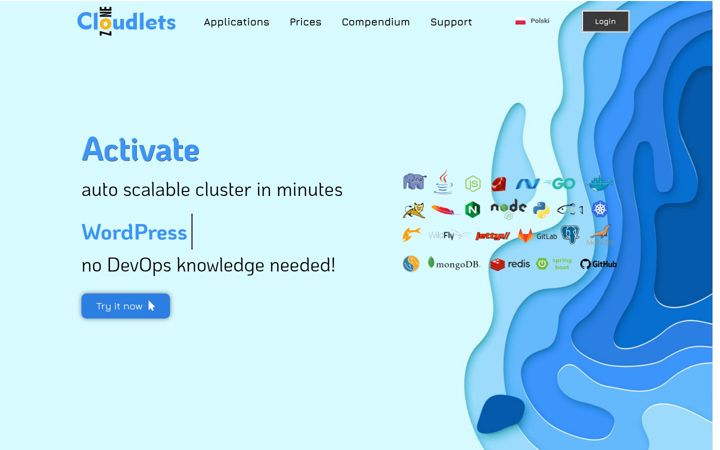 Screenshot of cloudlets.zone