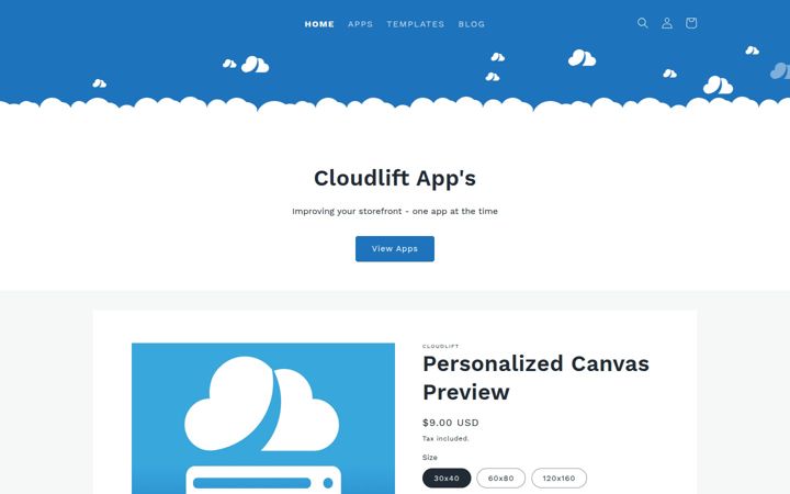Screenshot of cloudlift.app