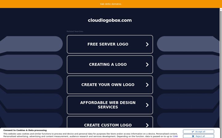 Screenshot of cloudlogobox.com