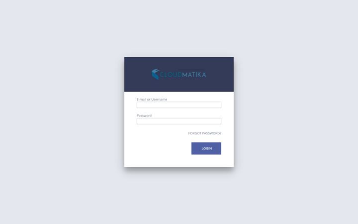Screenshot of cloudmatika.com