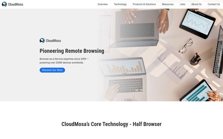 Captura de pantalla de cloudmosa.com