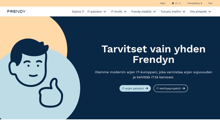 Snímek obrazovky cloudnow.fi