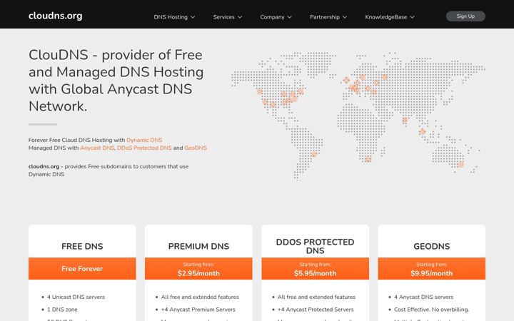 Screenshot of cloudns.org