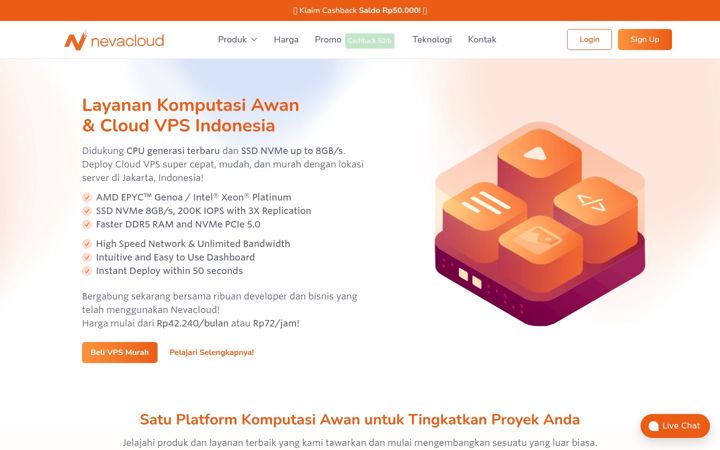 Screenshot von cloudora.com