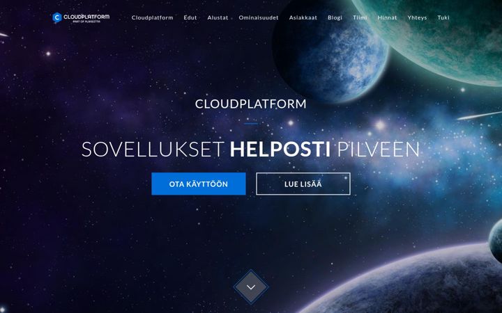 Screenshot of cloudplatform.fi