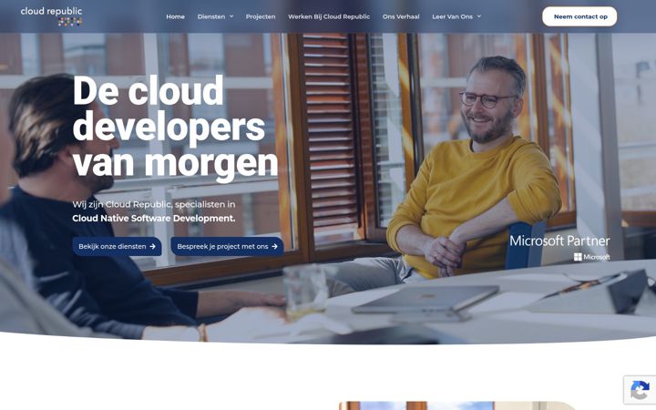 Ekrānuzņēmums no cloudrepublic.nl