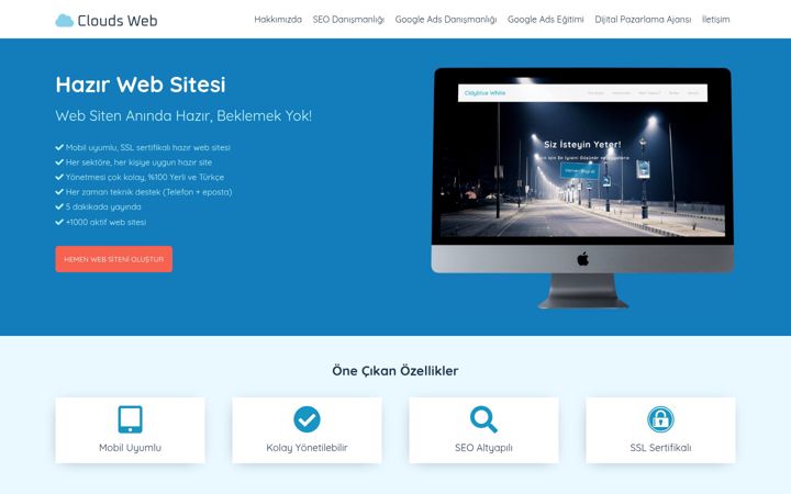 Screenshot of clouds.com.tr