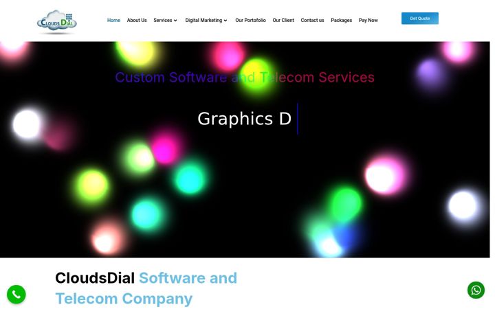 Screenshot ta' cloudsdials.com