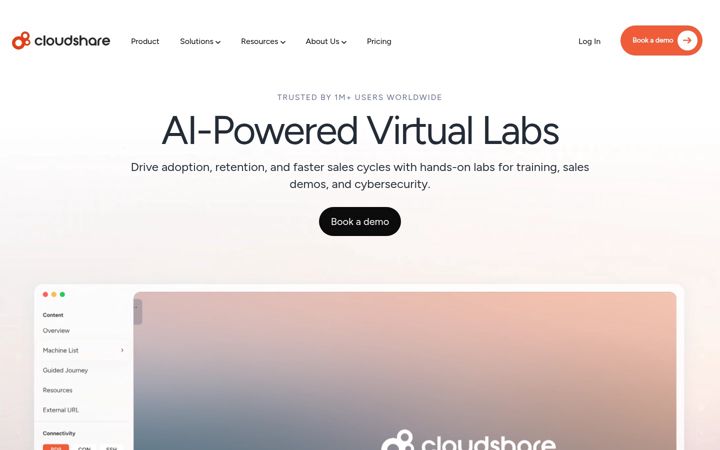 Screenshot di cloudshare.com