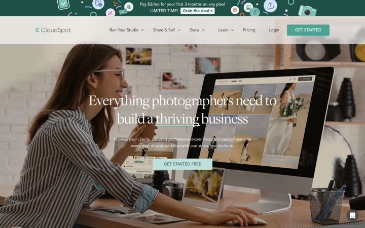 Screenshot of cloudspot.io