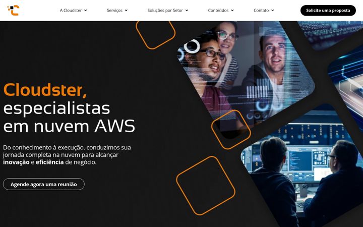 Posnetek zaslona cloudster.com.br