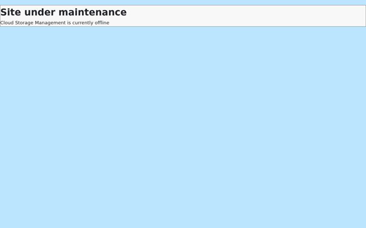 Screenshot of cloudstoragemanagement.net