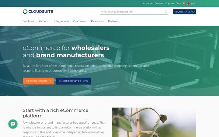 Screenshot of cloudsuite.com
