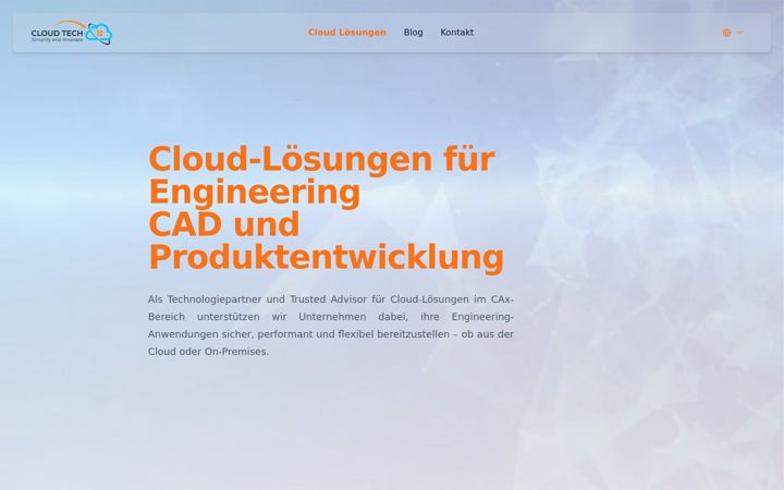 Ekraanipilt saidist cloudtech.eu