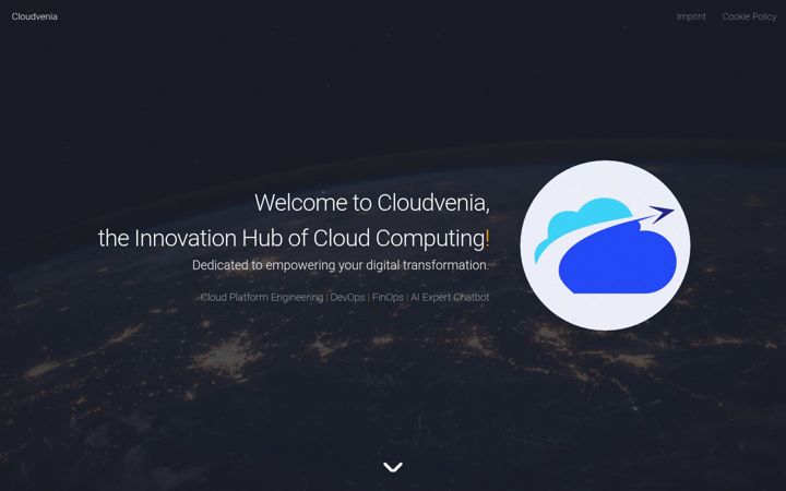 Ekraanipilt saidist cloudvenia.eu