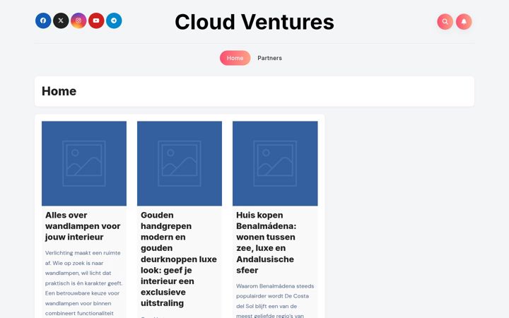 Snimka zaslona za cloudventures.nl