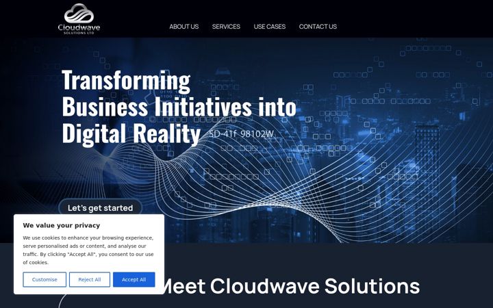 Screenshot of cloudwave.solutions