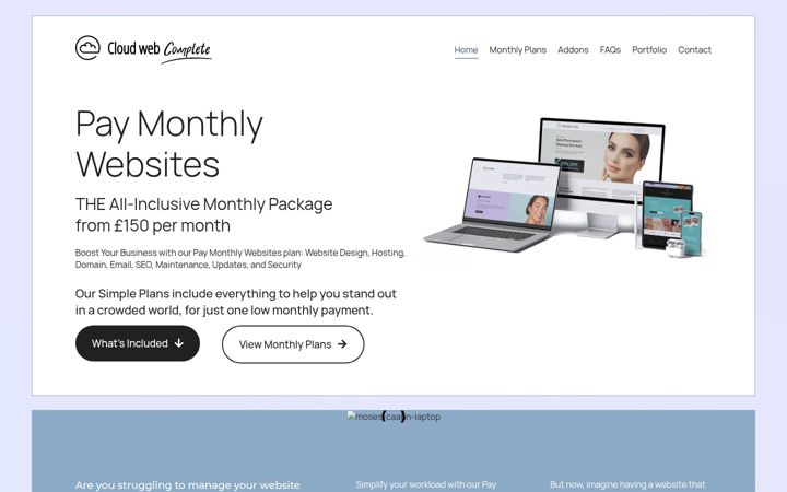 Zrzut ekranu cloudwebcomplete.co.uk