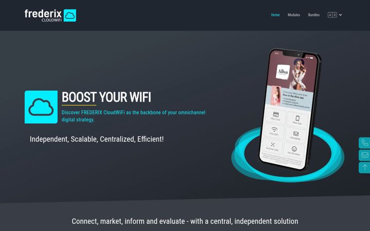 Screenshot of cloudwifi.de