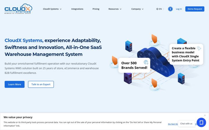 Screenshot of cloudxsystems.net