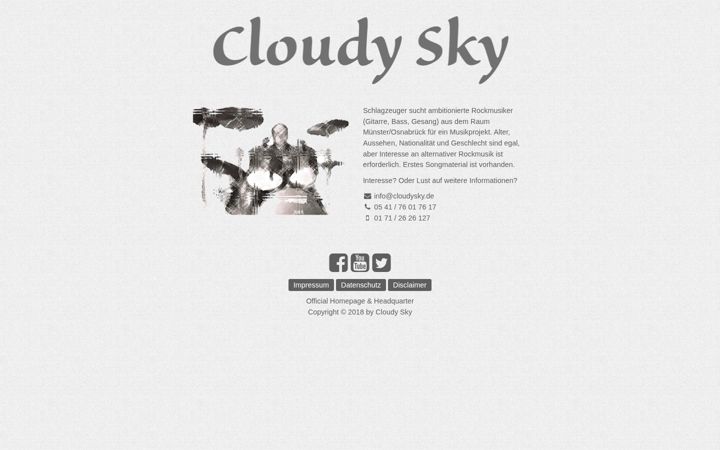 Screenshot of cloudysky.de