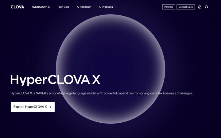 Screenshot von clova.ai