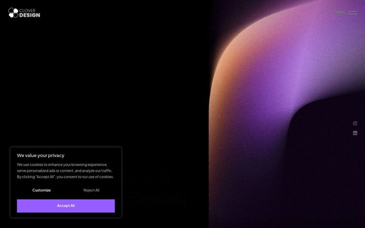 Screenshot of cloverdesign.in