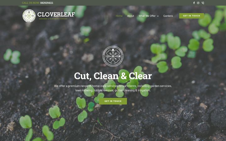 Екранна снимка на cloverleafservices.co.za