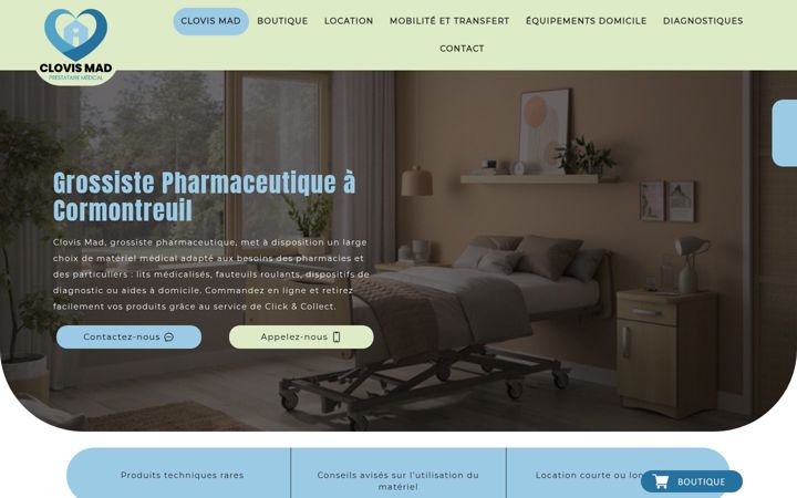 Screenshot of clovis-mad.fr