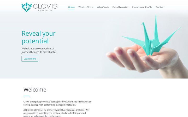Screenshot of clovisenterprise.co.uk