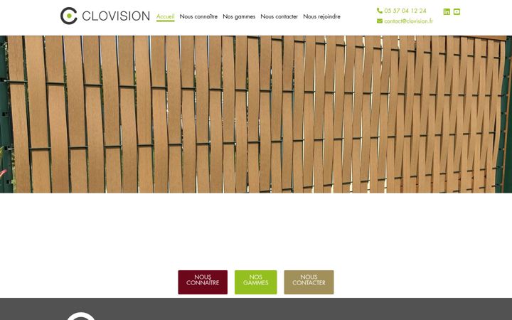 Screenshot of clovision.fr
